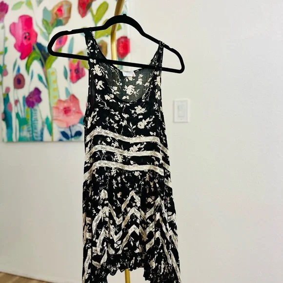 Intimately Free People Voile Lace Trapeze Mini Slip Dress - Picture 2 of 5